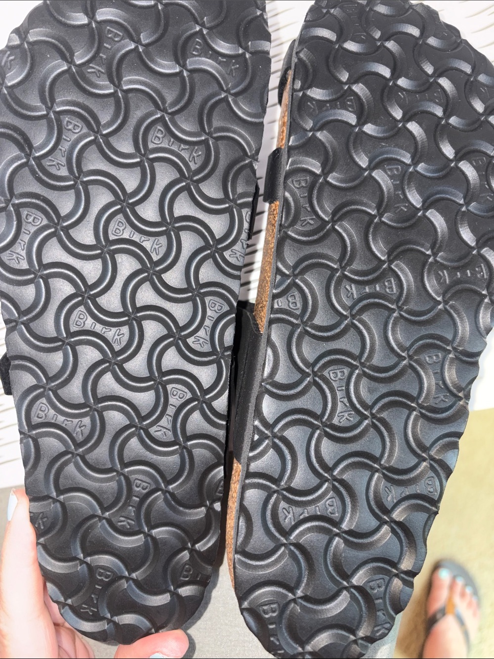Birkenstock Black Two-Strap Buckle Footbed Sandals - Picture 6 of 6